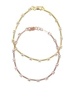 Silver One Pulseras Dúo de Circonitas