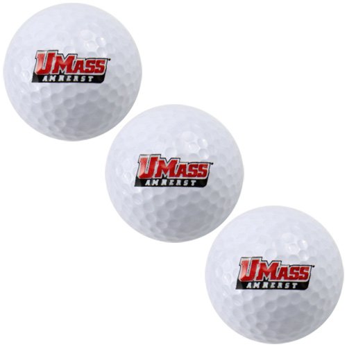 Massachusetts Minutemen 3-pack Team Logo Golf Balls