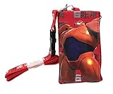 New Hit 2014 Movie Disney Big Hero 6 Lanyard Id Ticket Iphone Key Chain Badge Holder Wallet- Red Baymax