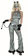 Adult Leopard Cat Suit Costume (Size:6-8)