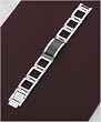 J-Steel by Fyn Studios Men's Stainless-Steel and Ebony Link Bracelet 843332000917