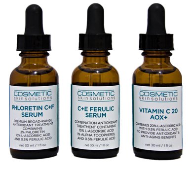 3 combo pack - Phloretin C+F - C+E Ferulic - Vitamin C 20 AOX+ Antioxidant Treatment Serums - 1oz 30mL each