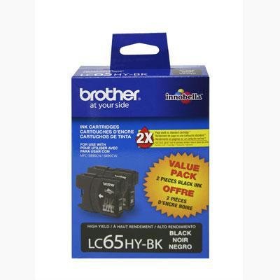 New Brother International LC652PKS Brother High Yield Black Ink Cartridge Inkjet 900 Page 2 Pack
