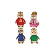 Ty Beanie Babies SET OF 4 ALVIN & THE CHIPMUNKS [Misc.]