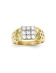 10k CZ Childs Ring - JewelryWeb