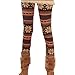Zeagoo Women's Soft Knitted Warm Multi-patterns Tights Leggings Black