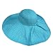 419OLUPkfHL. AA75  FABULOUS TURQUOISE BLUE ULTRA WIDE 8 SHAPEABLE BRIM FLOPPY HAT