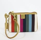 Coach Julia Legacy Stripe Wristlet Wallet Bag Case for Ipod 46809