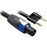Speaker Cable Neutrik speakON to Hosa Dual Banana
