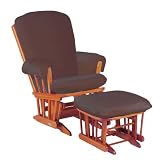 Luxe Basics Cover Me Glider Chair Cover, Chocolate