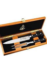 Messermeister Meridian Elite - Kullenschliff Carving Set in Wood Gift Box