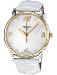 Tissot Womens T052.210.26.116.00 White Mother-Of-Pearl Dial Watch