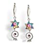Judaic Star & Spiral Earrings from the Artazia Collection #250 JE