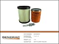 5662 or 0G95280SRV Generac Maintenance Kit for 8kW Models 5882,5870, 5501,5518 Home Standby Generator 410cc Kit