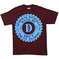 DTA - ブルゴーニュ/青服の連邦準備制度理事会メンズ半袖Tシャツ, Small, Burgundy / Blue