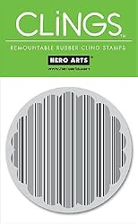 Hero Arts CLINGS Rubber Stamp / Striped Circle