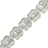 Baguette and Round Fancy Diamond Bracelet 6.97cttw