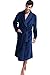 Bathrobe, Drowsy Cloud Soft Women Robe Plush Kimono Collar Bathrobe