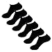 Pack of 6, HOEREV Men's Bamboo Fiber No Show Invisible Socks