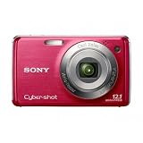 Sony Cyber-shot DSC-W230 12 MP Digital Camera with 4x Optical Zoom and Super Steady Shot Image Stabilization (Dark Red)