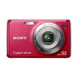 Sony Cyber-shot DSC-W230 12 MP Digital Camera with 4x Optical Zoom and Super Steady Shot Image Stabilization (Dark Red)