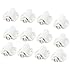 Cupboard Cabinet Single Magnetic Round Head Touch Catch Latch White 12pcs