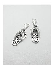 Flip Flop Charm In 92.5 Sterling Silver