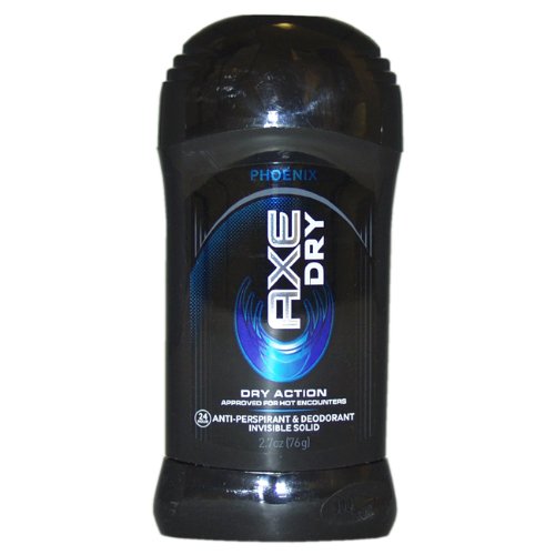 good antiperspirant:AXE Dry Antiperspirant Invisible Solid, Phoenix, 2.7-Ounce Sticks (Pack of 4)