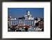 Boats on Waterfront and Lutheran Church in Distance, Helsinki, Finland Collections Framed Photographic Poster Print by Wayne Walton, 21x17