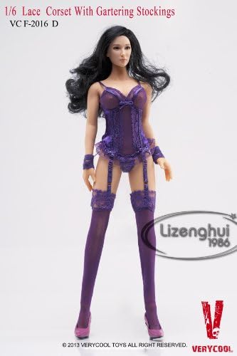 Very Cool VC Lace Corset With Gartering Stockings VCF-2016D For 1/6 Scale
