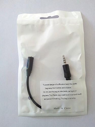 Black 3.5mm Male to 2.5mm Female Headphone Audio Adapter Extender Jack Stereo or Mono for Apple iPhone 3GS 4G 4S 5 Samsung Galaxy S3 S4 Galaxy Note 2 iPad 2 3 4 iPad Mini (7 inch)