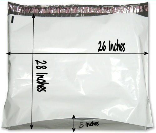 10 28x26x5 Large Poly Mailer Plastic Shipping Bag Envelopes Polybag Polymailer