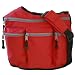 Diaper Dude Red with Grey Zipper Diaper Bag (Red with Gray)