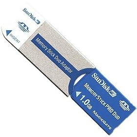 SanDisk 1.0GB Memory Stick Pro Duo Card w Adapter by SanDisk