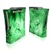 Green Quantum Waves Design Xbox 360 Front Panel Protector Skin Decal Sticker