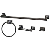 Sunset Series 4 Piece Oil Rubbed Bronze Bathroom Hardware Set