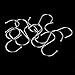 PIXNOR Stainless Steel S Shaped Hooks 10pack for Home Kitchen and Garage - Size M