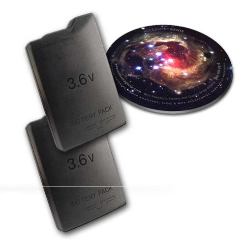 Cover image : Accessory Power 2-Pack of SONY Extended Capacity PSP98552 Equivalent Replacement Batteries for the PSP-1000 ** Includes Custom Designed MousePad **