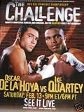 OSCAR DELAHOYA VS IKE QUARTEY BOXING POSTER (BOXING)
