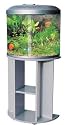 R750 Curved Front Glass Aquarium with CABINET Fish Tank Including  Light Filter 38 Litre