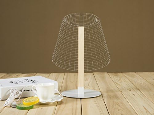 TK Eletronics 3D Bulbing Table Lamp Led Reading Lamps with Luminous Lampshades Optical Illusion Desk Light (003)