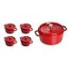 Staub Cherry-staub 4 Qt Round Cocotte W/bonus