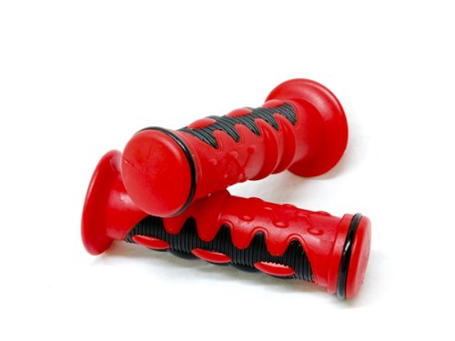 Sport Bike and Dirt Bikes Motorcycle Comfort Gel Style Hand Grips RED COLOR MOTORCYCLE APRILLA BMW DUCATI TRIUMPH HONDA YAMAHA KAWASAKI SUZUKI Polaris Suzuki Yamaha Dirt Bikes Offroad KTM DIRT BIKE