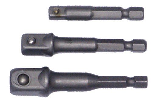 Famex 10680-3 Bohrfutter-Adapter mit 4-kant-Antrieb, 3-tlg.