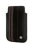 Crumpler ROYIPH-003 The Le Royale Ledertasche für Apple iPhone schwarz/grau