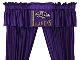 Baltimore Ravens Window Treatments Valance and Drapes