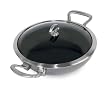 Chantal Copper Fusion 11.5 Inch Chef's Pan with Lid, Platinum