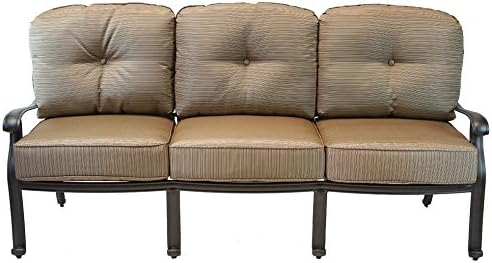 Heritage Outdoor Living Elisabeth Cast Aluminum 9pc Outdoor Patio Sofa Deep Seating Chat Set - Antique Bronze