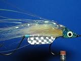 NEW FLIES Holographic & Glow in the Dark Tandem Hook Bass & Pike Sinking Head Fly #60