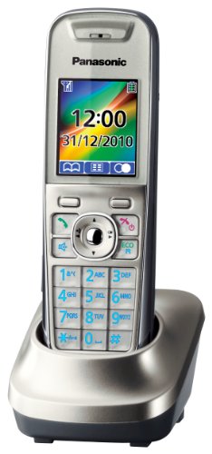 Panasonic KX-TGA850EXN Mobilteil silber mit Ladeschale f&uuml;r KX-TG85xx Serie schnurloses Tel Preisvergleich